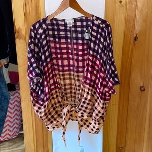 Free People kimono wrap coverup layer